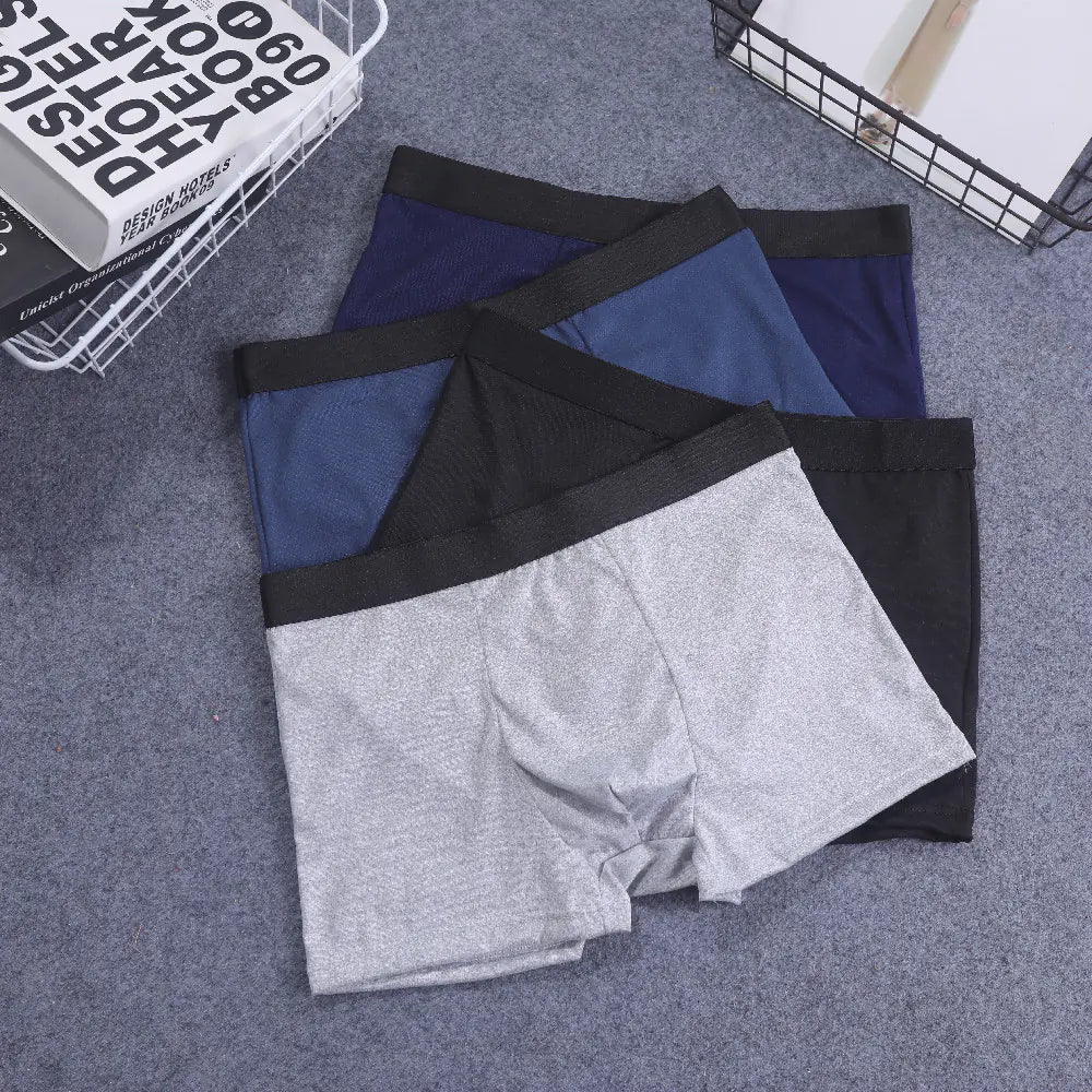 Breathable Soft Milk Silk Men's Boxer Underpants