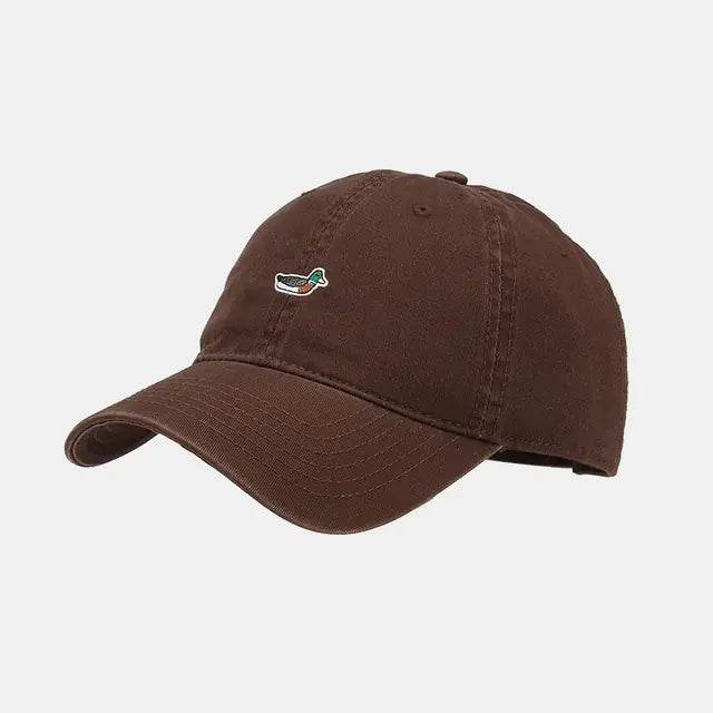Spring Cotton Cartoon Duck Embroidery Baseball Cap