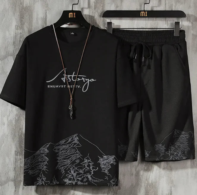 Men's Loose Shorts Set
