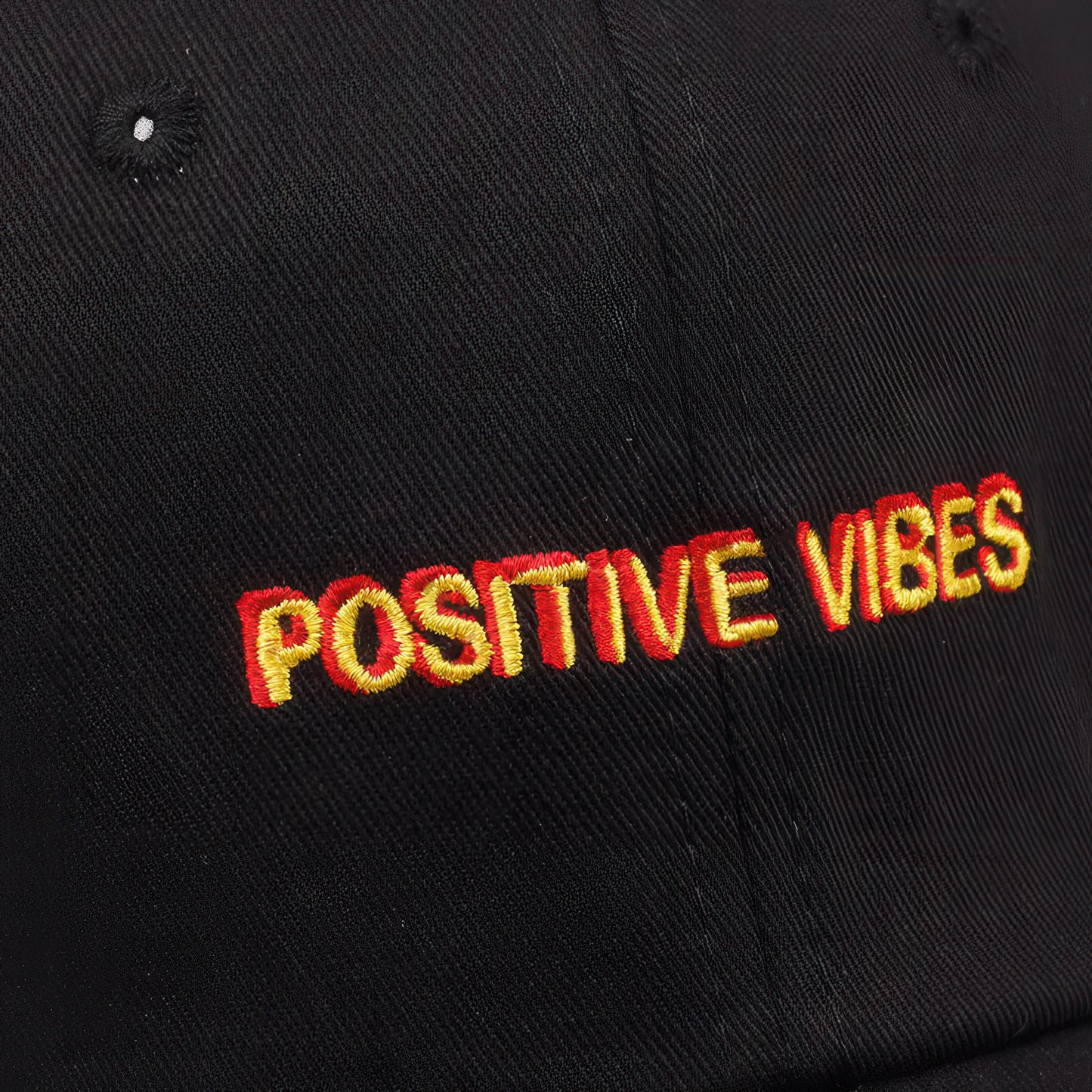 Embroidered Positive Vibes Baseball Cap