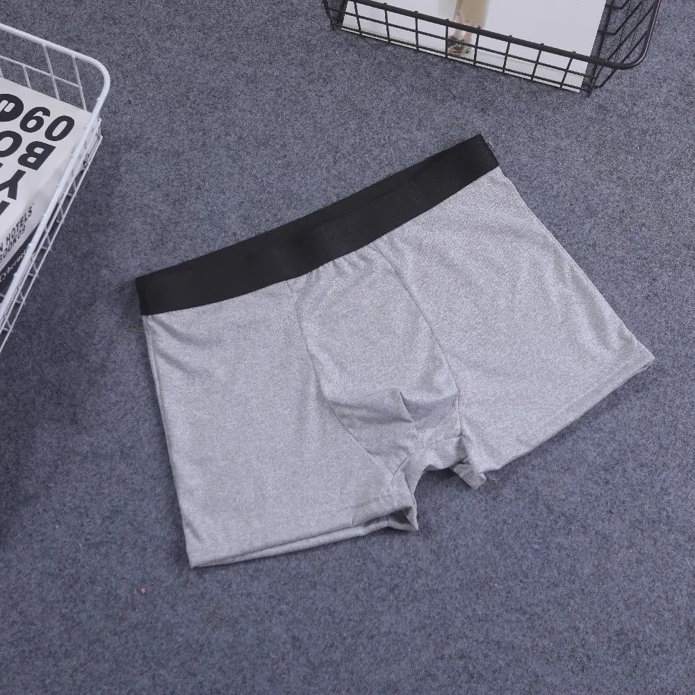 Breathable Soft Milk Silk Men's Boxer Underpants