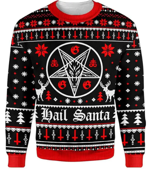 Couple's Christmas Deer Print Sweatshirts for Fall