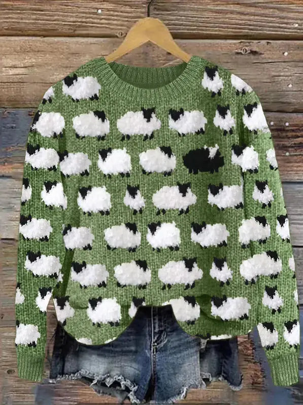 Couple's Christmas Deer Print Sweatshirts for Fall
