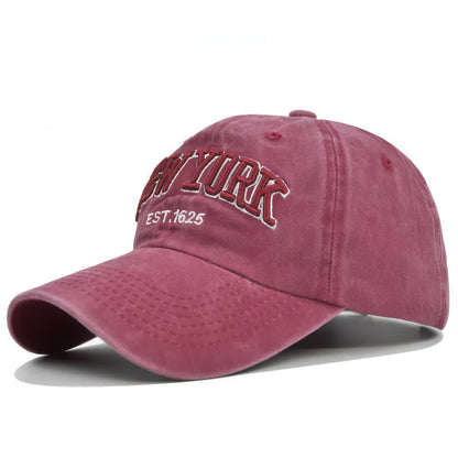 New York Embroidered Cotton Baseball Cap