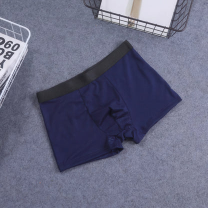 Breathable Soft Milk Silk Men's Boxer Underpants