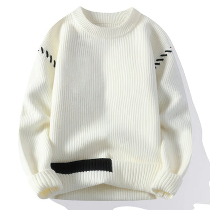 Thickened Round Neck Sweater for Men