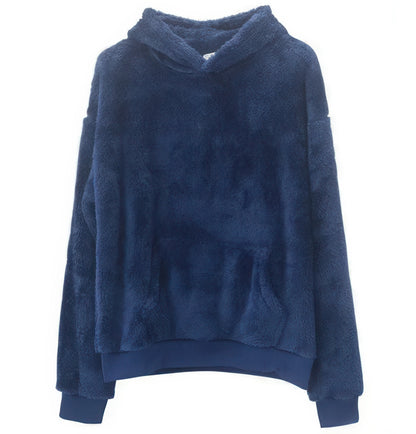 Reversible Hooded Velvet Sweater for Men