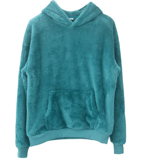 Reversible Hooded Velvet Sweater for Men