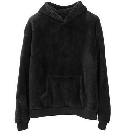 Reversible Hooded Velvet Sweater for Men