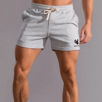 Men's Cotton Sports Shorts - Trendy Running Gym Shorts