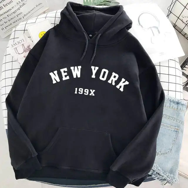 New York Velvet Winter Sweatshirts in Fresh Colors