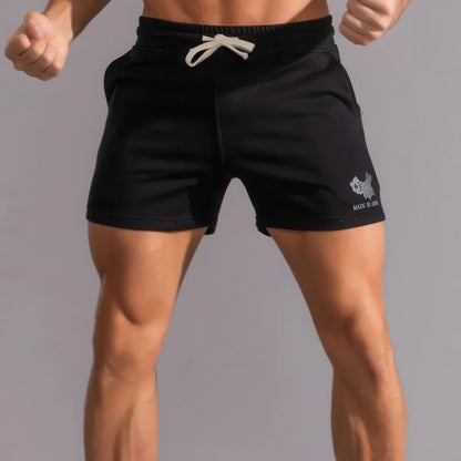 Men's Cotton Sports Shorts - Trendy Running Gym Shorts