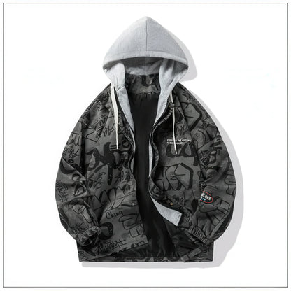 Men's Oversized Baseball Jackets - Retro Patchwork Style