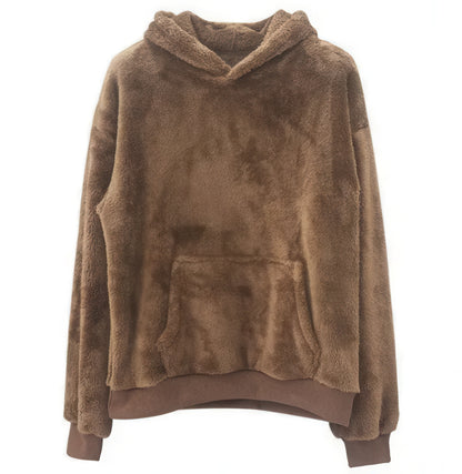 Reversible Hooded Velvet Sweater for Men