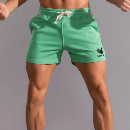 Men's Cotton Sports Shorts - Trendy Running Gym Shorts