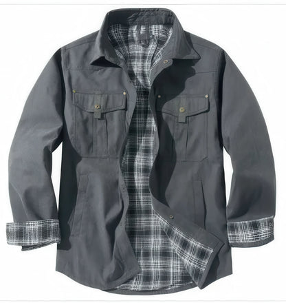 Plaid Flannel Casual Jacket