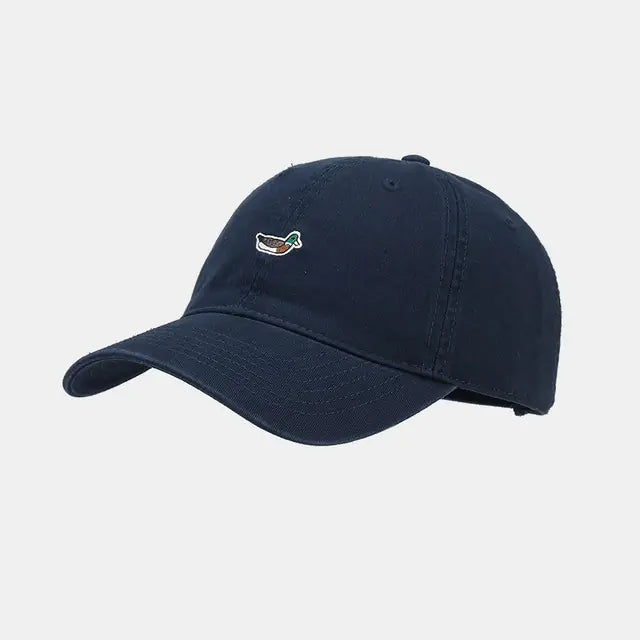 Spring Cotton Cartoon Duck Embroidery Baseball Cap