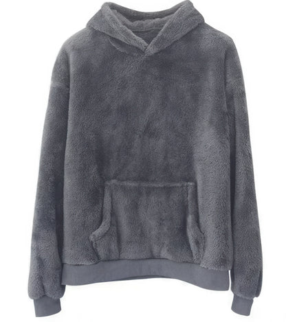 Reversible Hooded Velvet Sweater for Men
