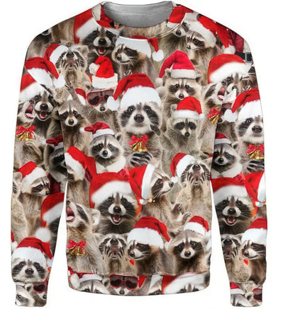 Couple's Christmas Deer Print Sweatshirts for Fall