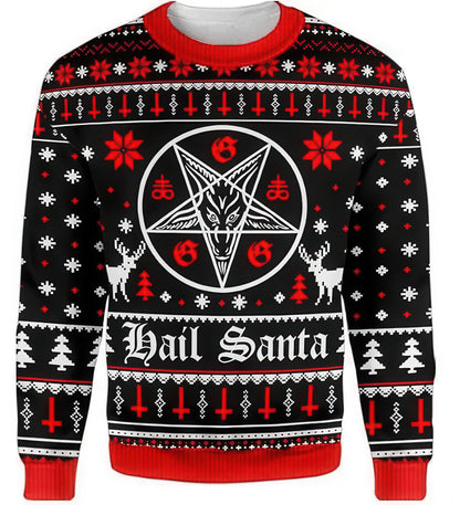 Couple's Christmas Deer Print Sweatshirts for Fall