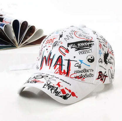 Trendy Graffiti Print Colorful Cap