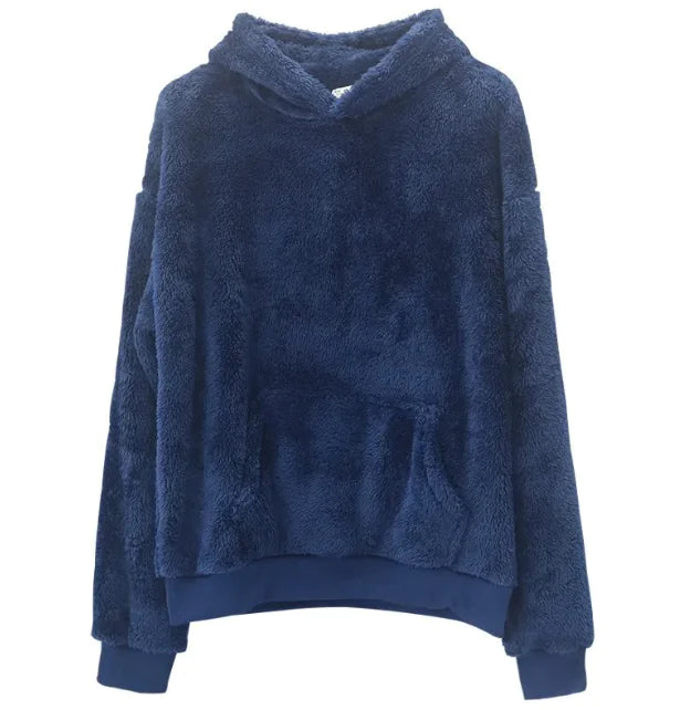 Reversible Hooded Velvet Sweater for Men