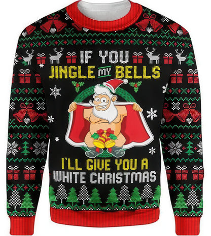 Couple's Christmas Deer Print Sweatshirts for Fall