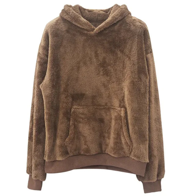 Reversible Hooded Velvet Sweater for Men