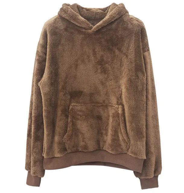 Reversible Hooded Velvet Sweater for Men