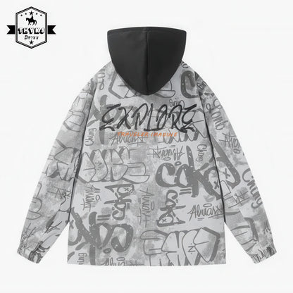 Men's Oversized Baseball Jackets - Retro Patchwork Style