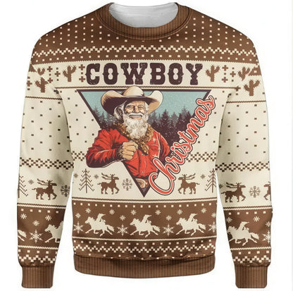 Couple's Christmas Deer Print Sweatshirts for Fall