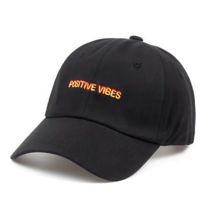 Embroidered Positive Vibes Baseball Cap