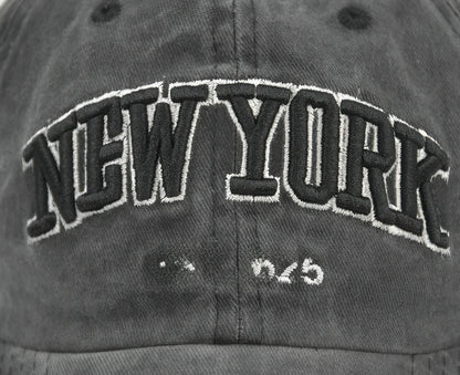 New York Embroidered Cotton Baseball Cap