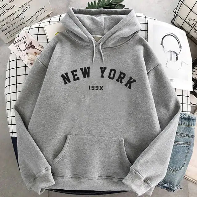 New York Velvet Winter Sweatshirts in Fresh Colors